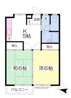 コーポヤマト【1階】の間取り