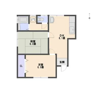 コーポ柴田 B【1階】の間取り