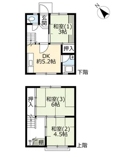 UR高根台【1階】の間取り