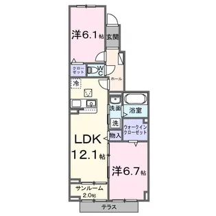 ルーチェ城東【1階】の間取り