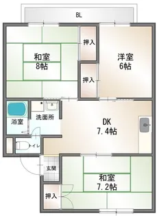 シャルム山栄【2階】の間取り