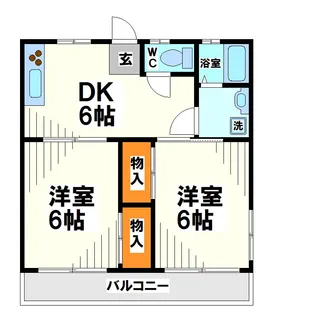 むさしの荘【2階】の間取り