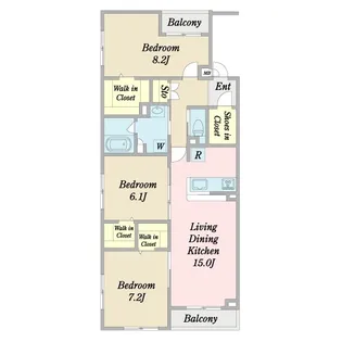 コンフォール瑞江12【3階】の間取り