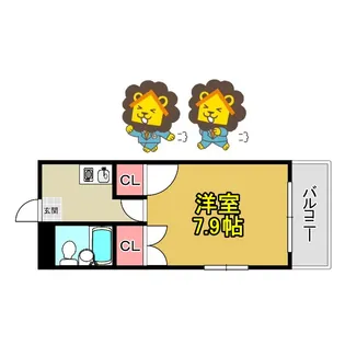 メゾン・ブロンネ ジュ【3階】の間取り