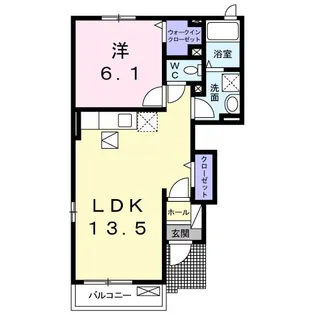 サザン・クロス【1階】の間取り