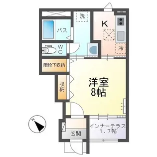 ウインヴィラ(Win Villa)【1階】の間取り