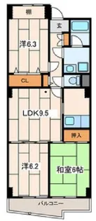 コンフォール橘【4階】の間取り