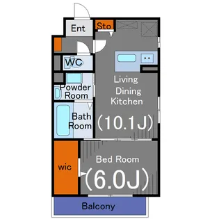 シュガール二子玉川【3階】の間取り