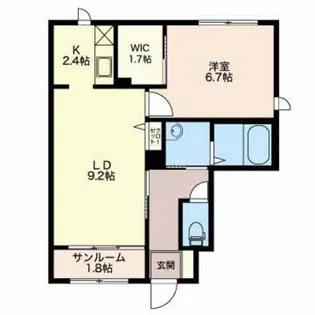 アーバンスクエア【1階】の間取り