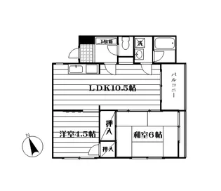 第1喜光マンション【2階】の間取り