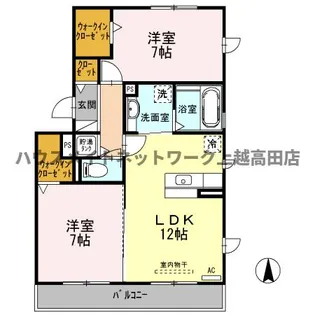 レジデンシィズ 東城 West【3階】の間取り