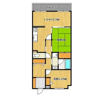 ウエステージ明石弐番館【1階】の間取り