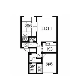 メイユール平和B【1階】の間取り