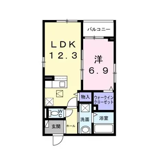ハレプア【1階】の間取り