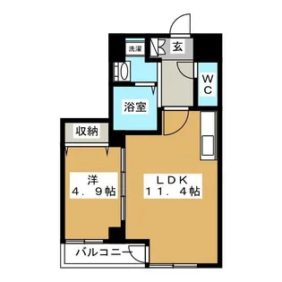 Vivace Kasai【4階】の間取り