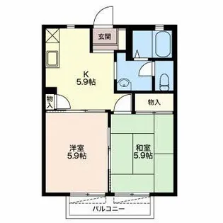セレッソ大島【2階】の間取り