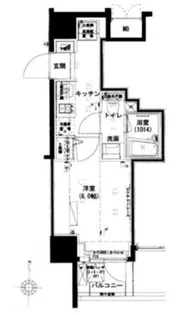 ハーモニーレジデンス池袋002【6階】の間取り