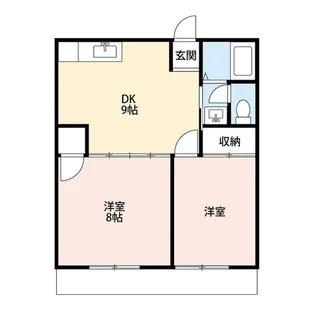 ラ・ベラヴィータ【1階】の間取り