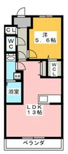 キャメロットII【4階】の間取り