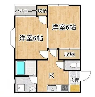 エクセレントハウスB【2階】の間取り