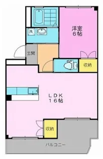 メゾンリヴィエール【1階】の間取り