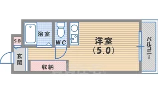 モンシャンブル本山【2階】の間取り