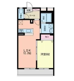 グリーンコーポ青木【2階】の間取り