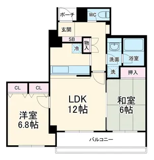 ロイヤルシャトー船橋【2階】の間取り