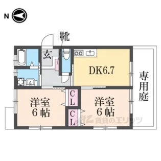 BONVILLAGE【1階】の間取り