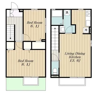 ロイヤルテラス萩原【2階】の間取り