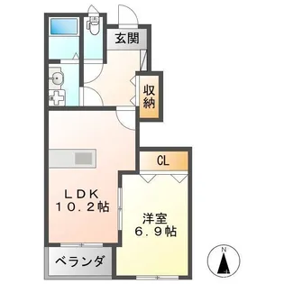 クイットネス・ナカ【1階】の間取り