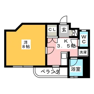 チェリーハイツIII【4階】の間取り