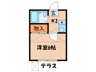 タウンコ-ト水切【1階】の間取り