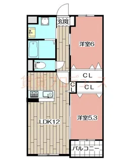 アヴァンセ志免【3階】の間取り
