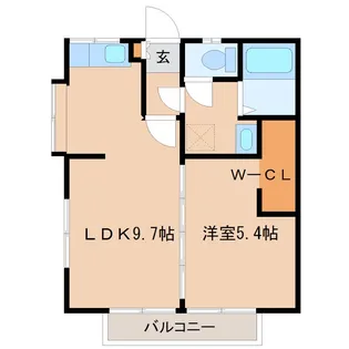 ヤイタハイツ【2階】の間取り