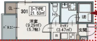 パルゼ中野坂上【3階】の間取り