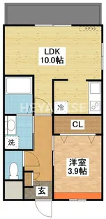 フォンテーヌK【2階】の間取り