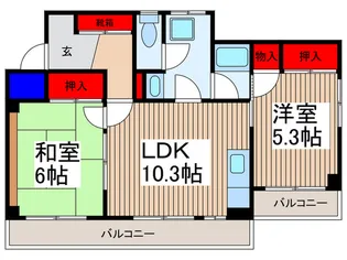 トレビーノマンション【4階】の間取り