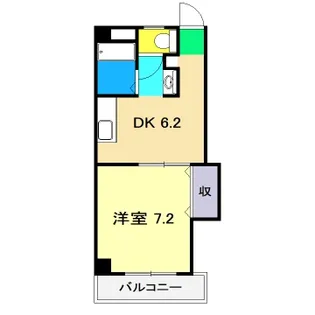 アルファイン高知【2階】の間取り
