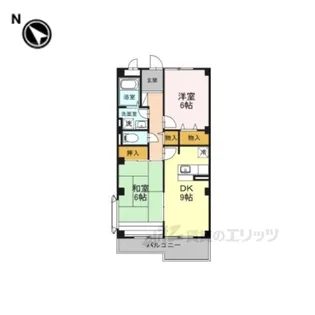 ヴァンベール東【2階】の間取り