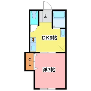パルメディア K【1階】の間取り