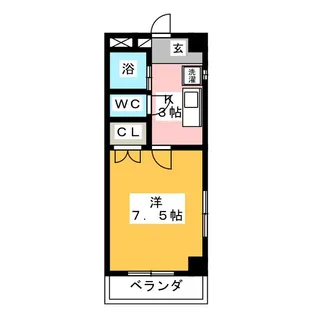 メゾンド衣川【7階】の間取り