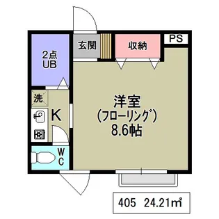 アライヴ浦和【4階】の間取り