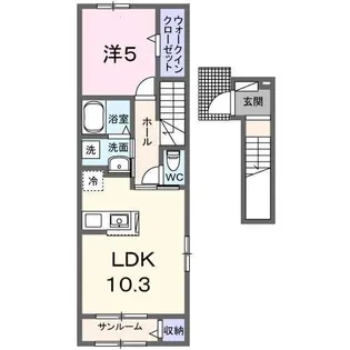 アークリヴェールIV【2階】の間取り