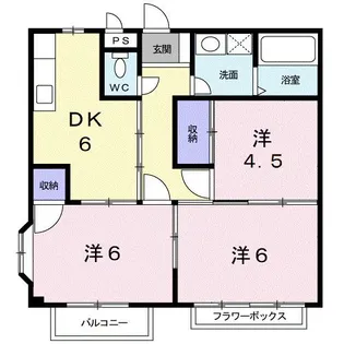 レジデンス大森 B【2階】の間取り