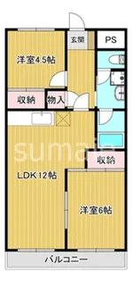 渋谷コート3号棟【4階】の間取り