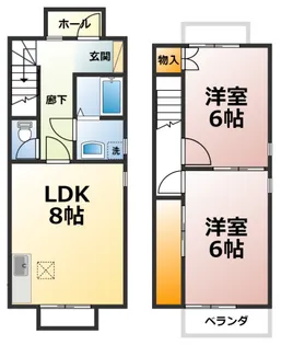 DUPLEX国王323B【1階】の間取り