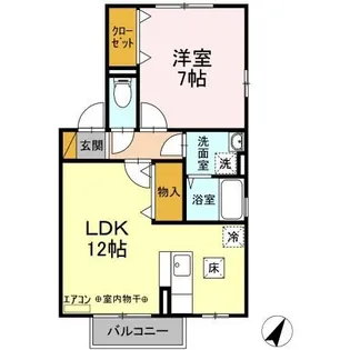 グラシアス A・B・C【1階】の間取り