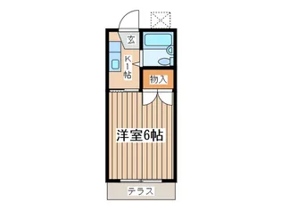 サンライフ浜竹【1階】の間取り
