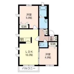 シェトワ大倉山【2階】の間取り